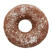 Powdered sugar doughnut